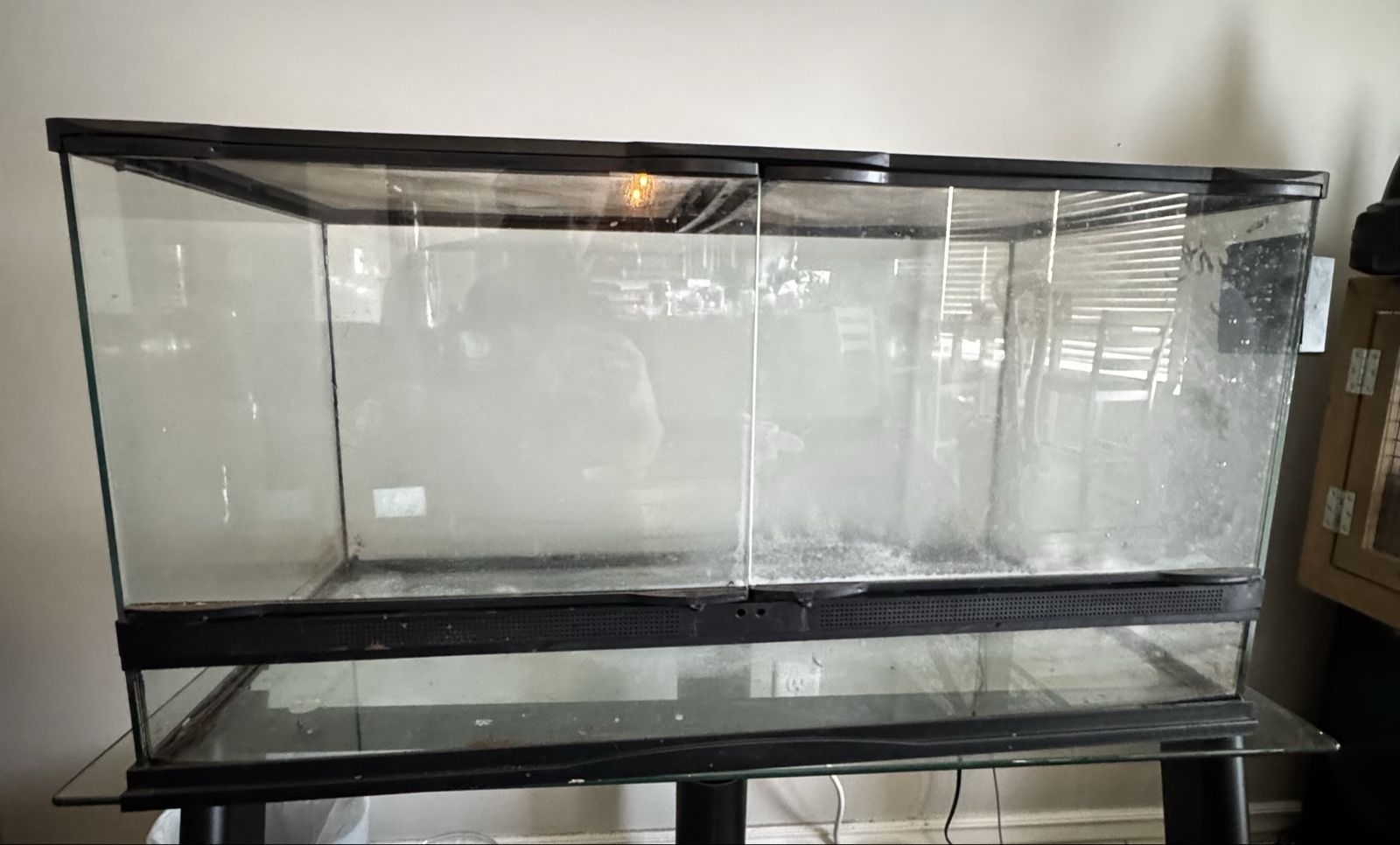 Large Glass Reptile Tank Terrarium (35.5"x18"x17") with Accessories