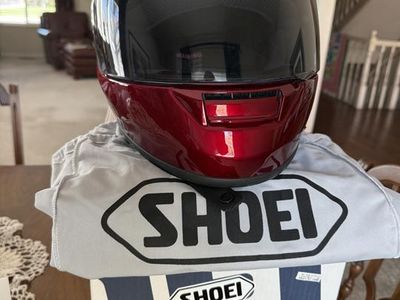 Shoei Motorcycle Helmet with Sena 30k communications system