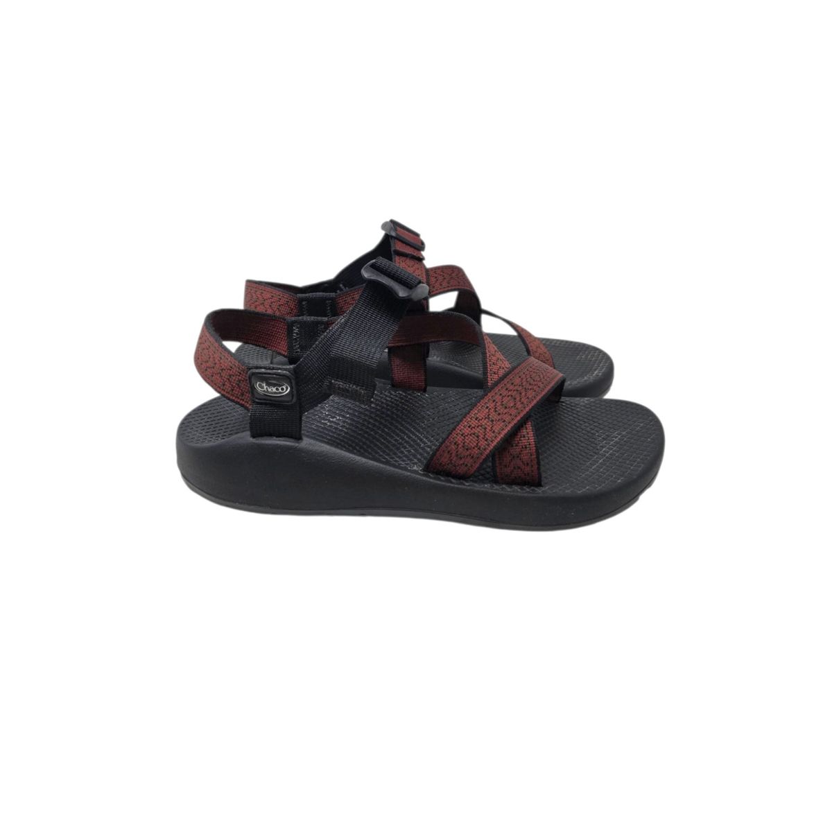 Chaco Men's Z/1 Classic Crossover Strap Sandal Burgundy Size 10