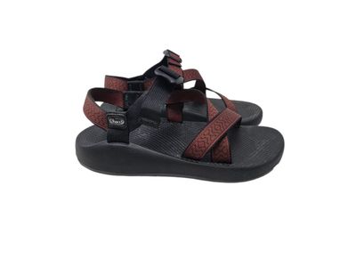 Chaco Men's Z/1 Classic Crossover Strap Sandal Burgundy Size 10