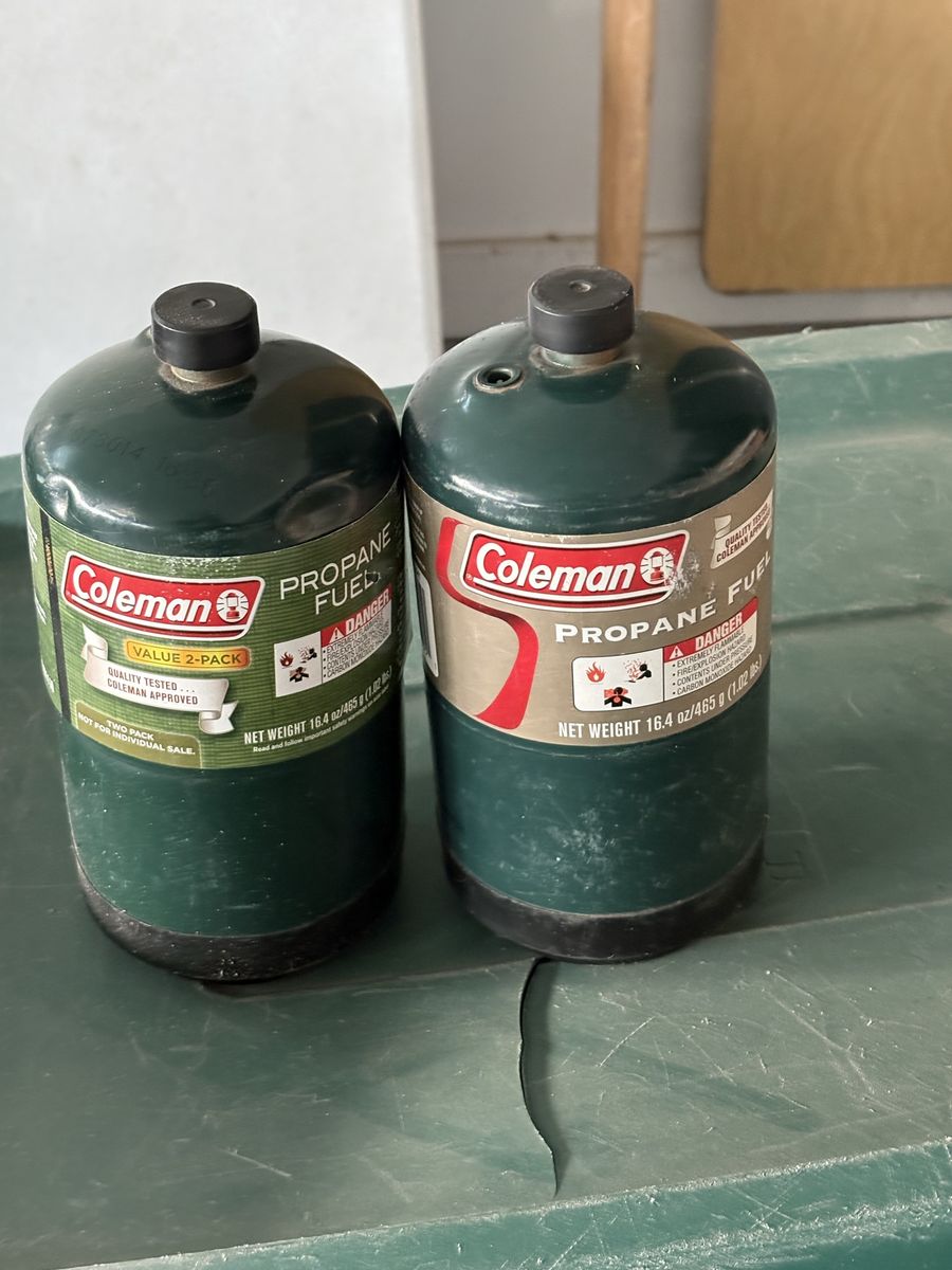 1 pound Coleman, propane bottle bottles