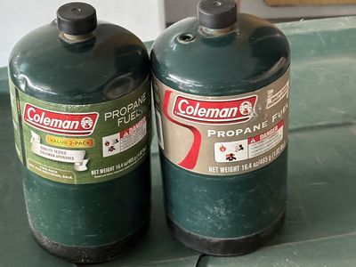 1 pound Coleman, propane bottle bottles