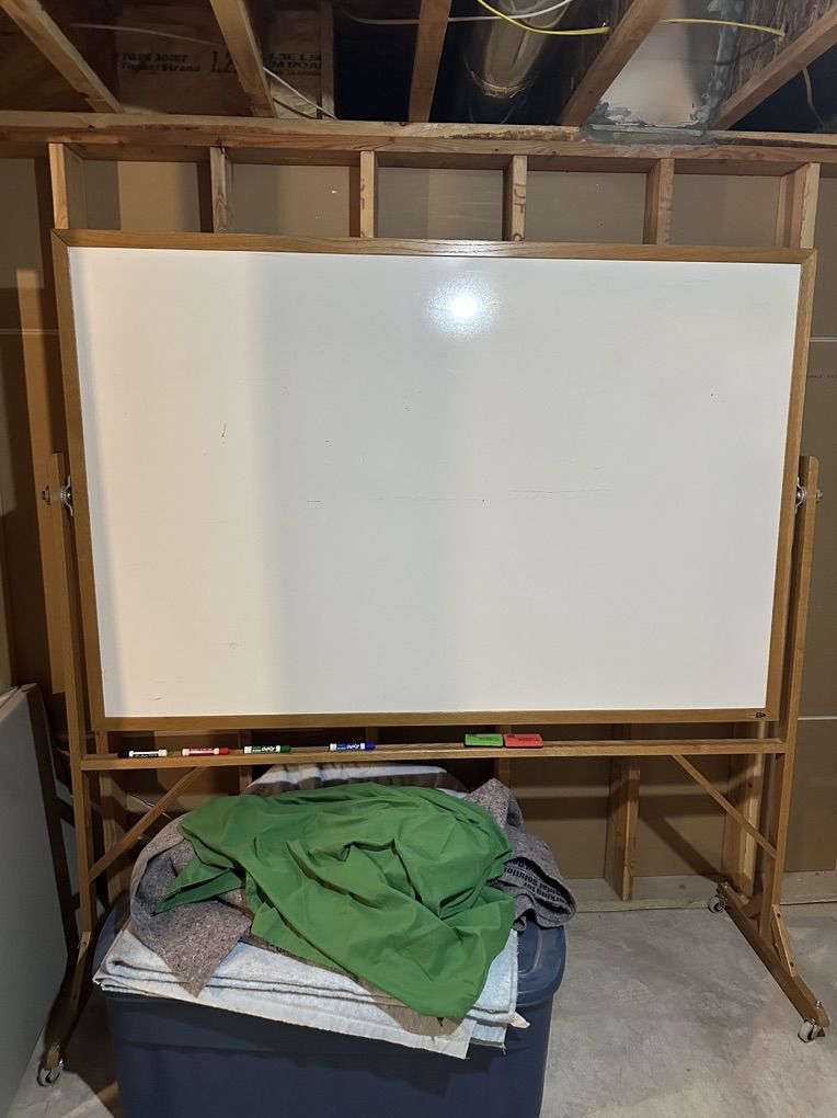 4'x6' White Board – Reversible To Cork Board