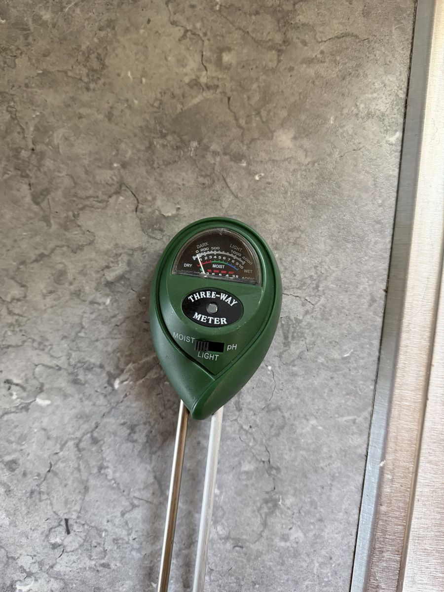 3-in-1 Soil Meter for Moisture, Light, and pH Testing