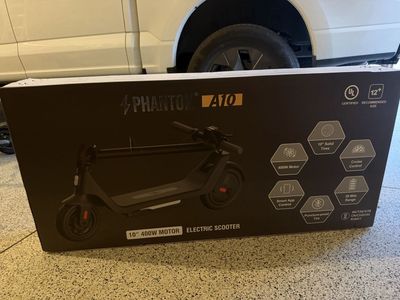 Phantom A10 400W Electric Scooter - 10" Solid Tires, 28 Mile Range