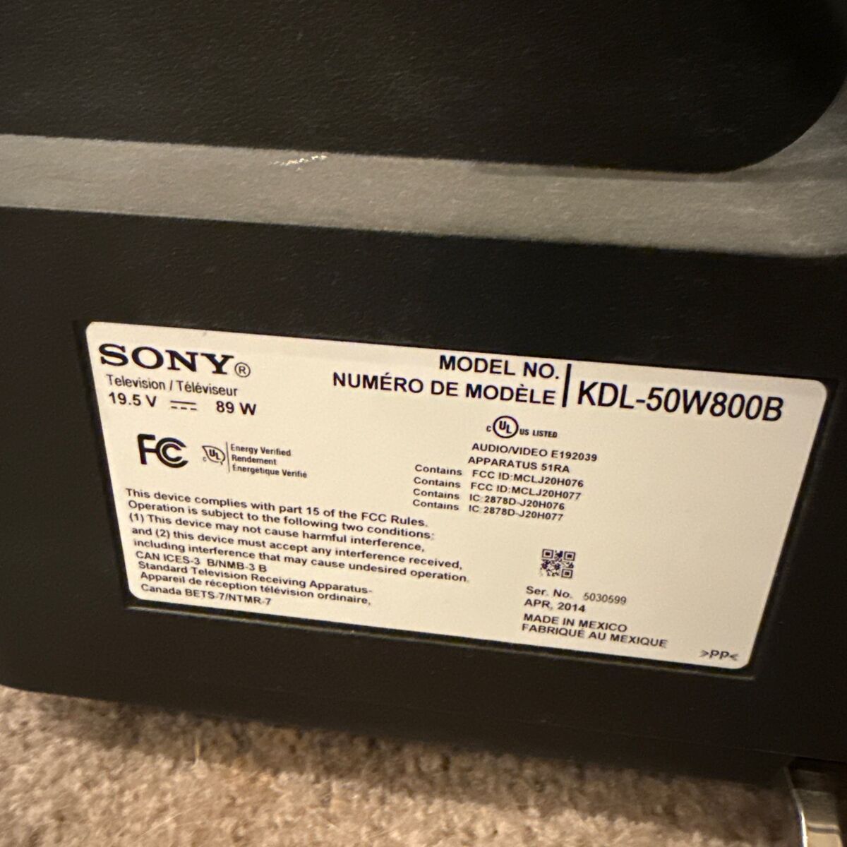 50"Sony TV blue ray with Panasonic home theatre su