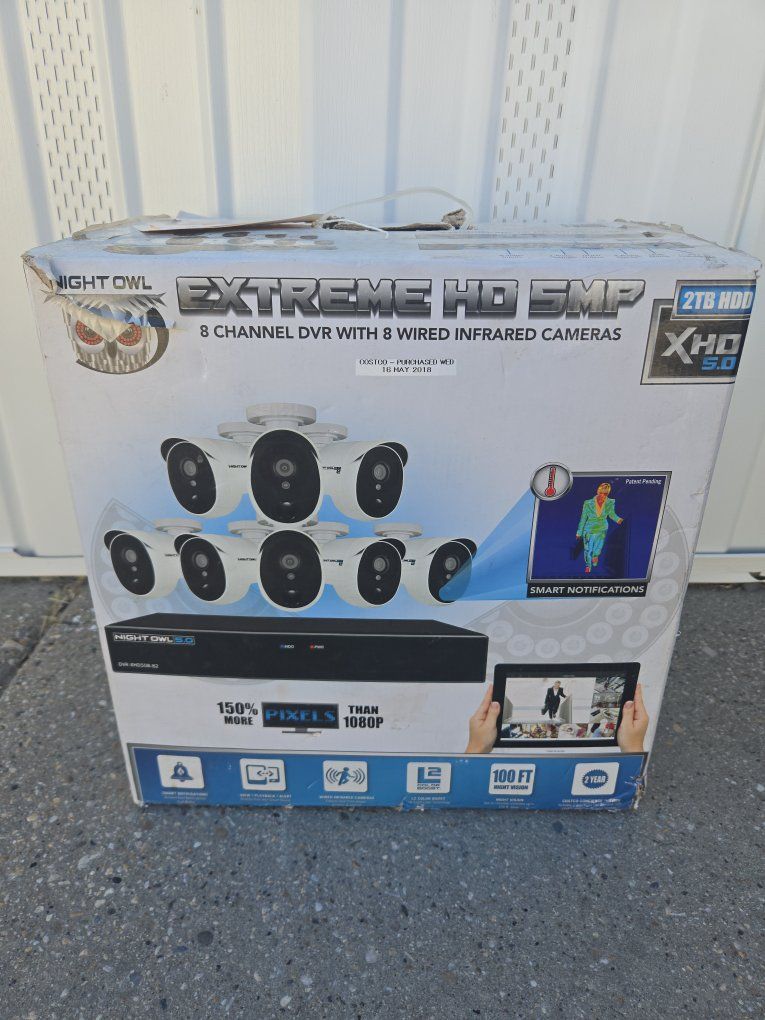 Night Owl Extreme HD 5MP Security Camera System – Open Box / Appears New