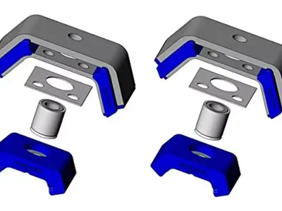 Kenworth T-600 Atro Rear Motor Mount Kit - KT59-62001