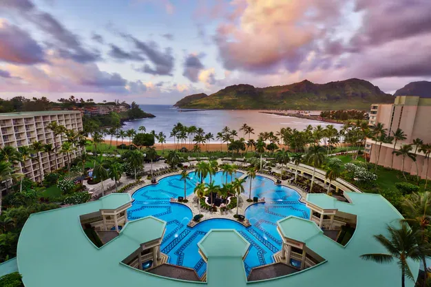 Marriott Kauai Beach Club Parlor Ocean View room (July) - 7 nights