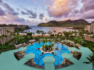 Marriott Kauai Beach Club Parlor Ocean View room (July) - 7 nights