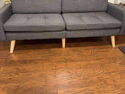 Charcoal Gray Futon Sofa