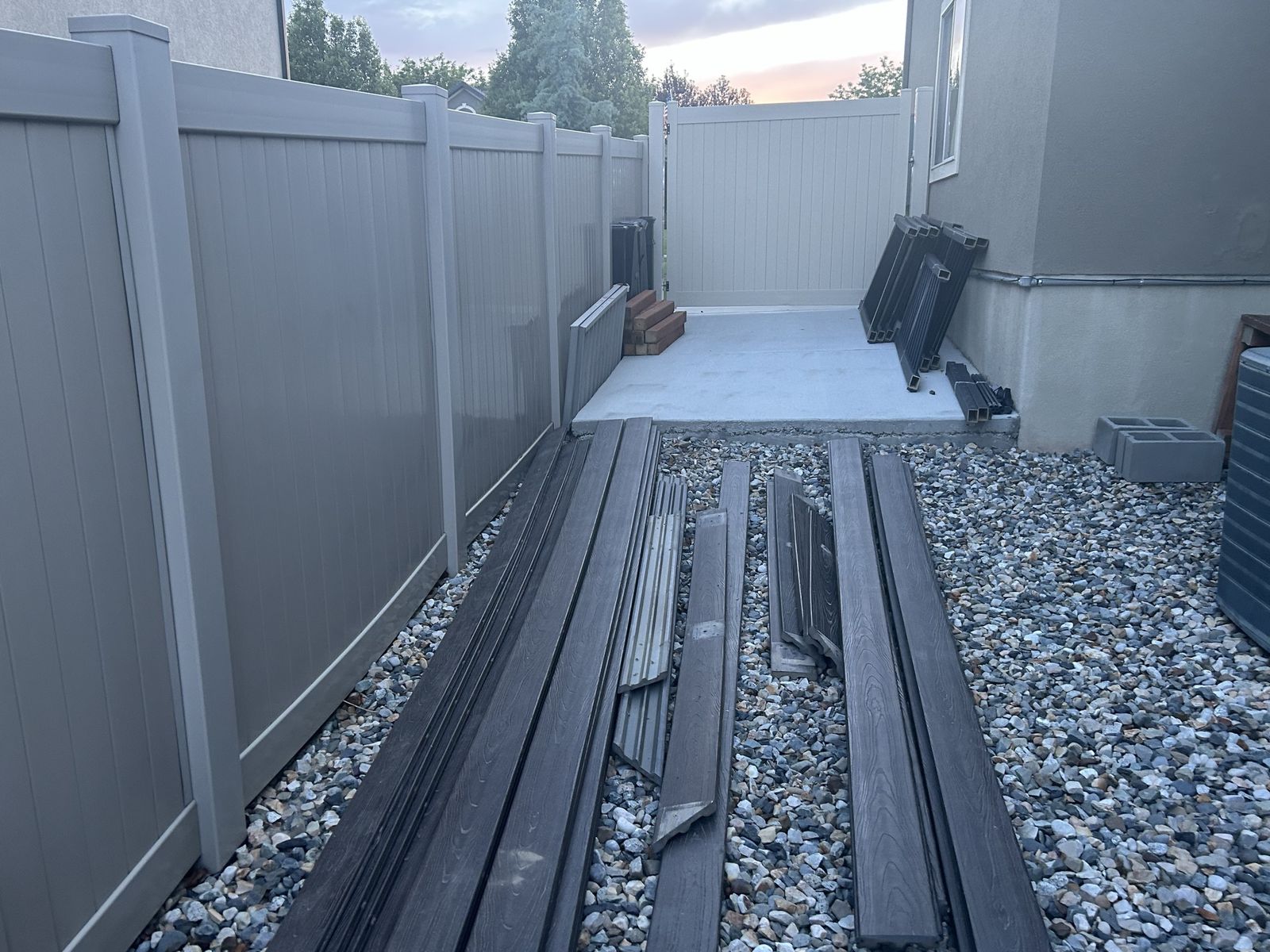 Trex decking, railings and post jackets