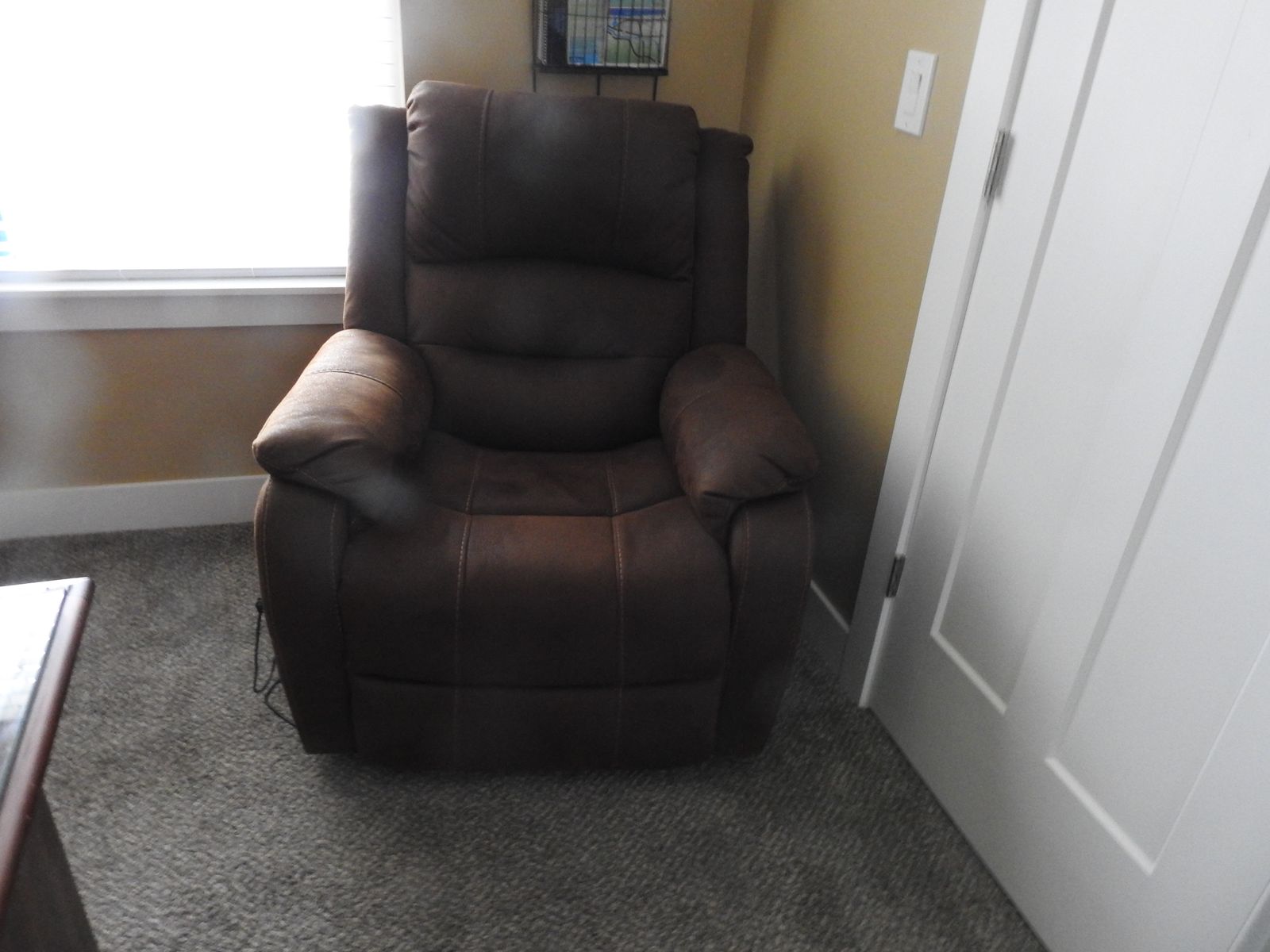 Ashley Brown Lift Recliner - 3 Years Old, Great Condition
