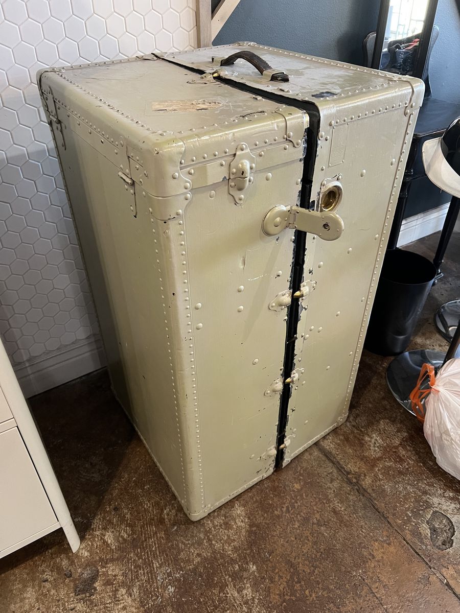 Cool old trunk Vintage wardrobe steamer trunk