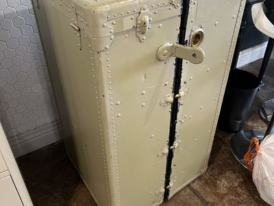 Cool old trunk Vintage wardrobe steamer trunk
