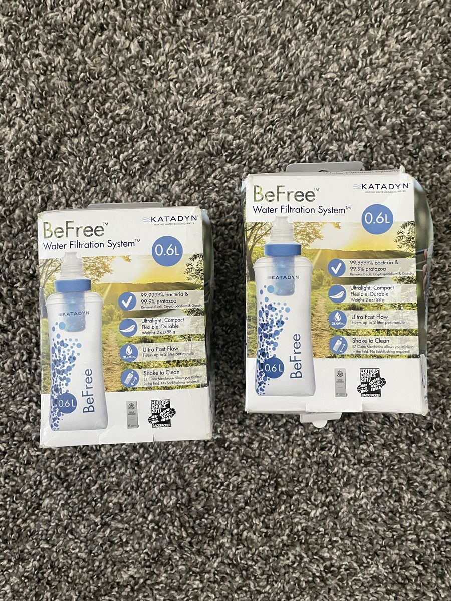 Katadyn BeFree Water Filtration System 0.6L - Ultralight & Compact, New