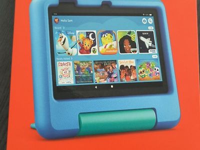 Amazon Fire 7 Kids Tablet 16GB 12th Gen 7" Display Blue Kid-Proof Case Brand New Sealed
