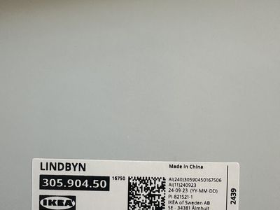 IKEA LINDBYN 19 5/8-Inch Black Round Mirror