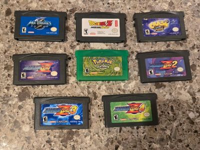 Nintendo Gameboy Advance game bundle including PokeMon Leafgreen! trades considered!