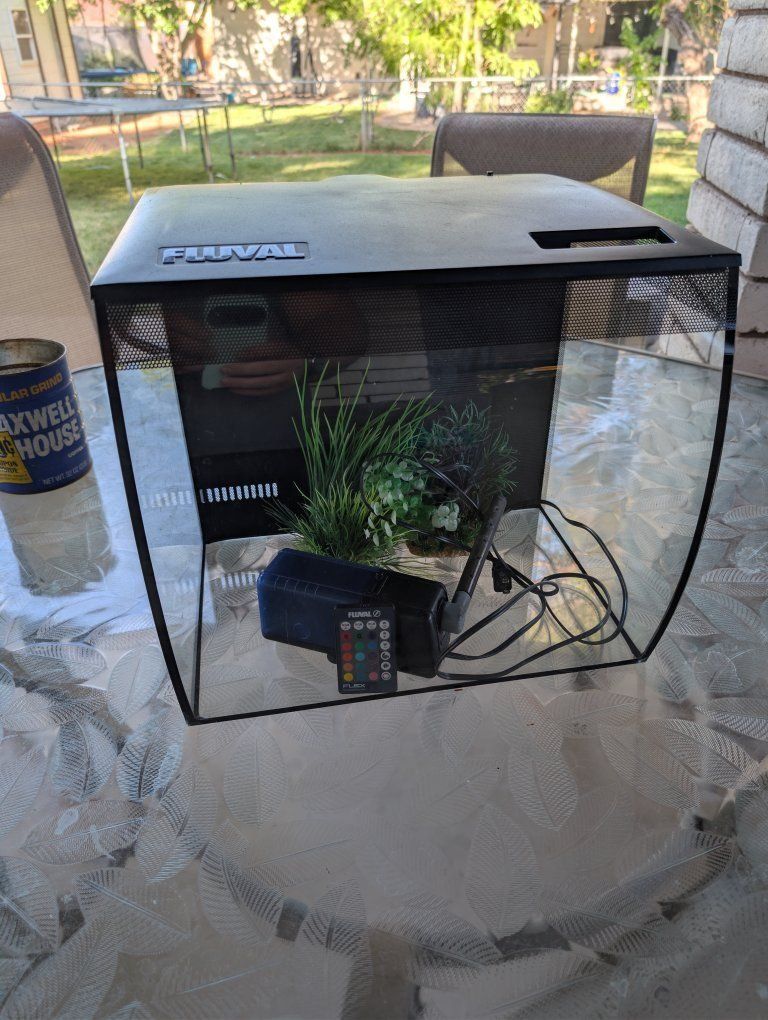 Fluval Black 15 Gallon Flex Aquarium Kit, 16" L X 15" W X 15" H