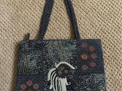 New, Never Used-Vintage Beaded Purse with a Art Nouveau Look