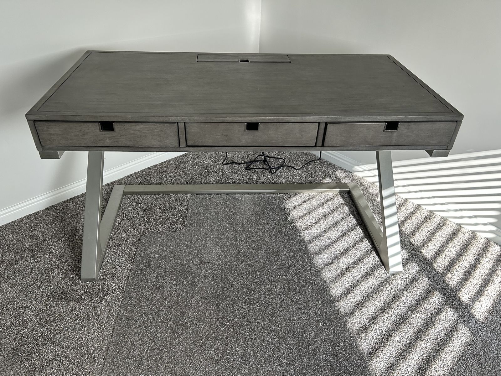 Gray desk