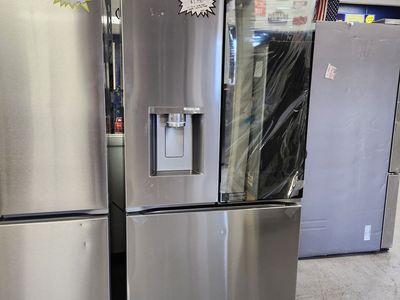 LG 26 cf Stainless Steel French Door Refrigerator with Ice Dispenser Counter Depth - Brand New