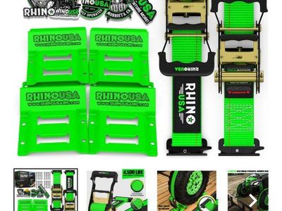 RHINO USA UTV Wheel Chock Tie-Down Kit