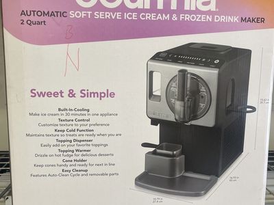 Gourmia 2 Quart Automatic Soft Serve Ice Cream and Frozen Drink Maker