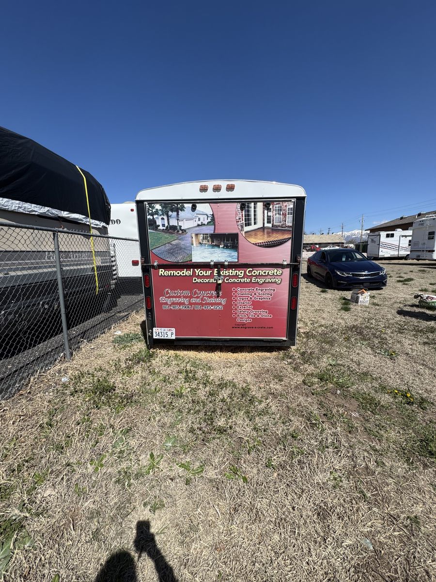 Concrete Acid Stain/Epoxy Trailer