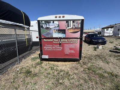 Concrete Acid Stain/Epoxy Trailer