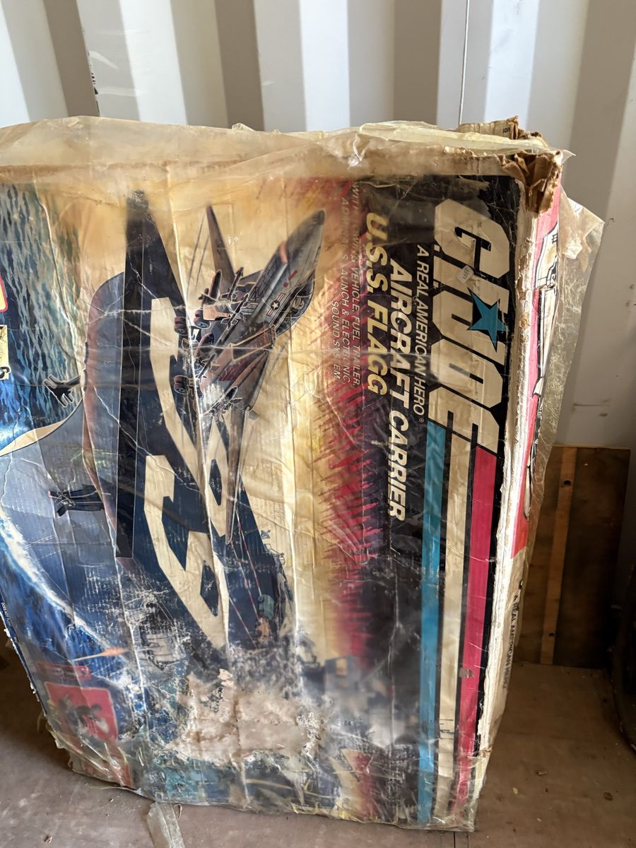 G.I. Joe huge vintage collection with USS Flagg Aircraft Carrier