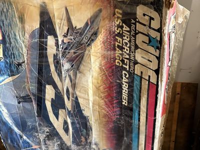 G.I. Joe huge vintage collection with USS Flagg Aircraft Carrier