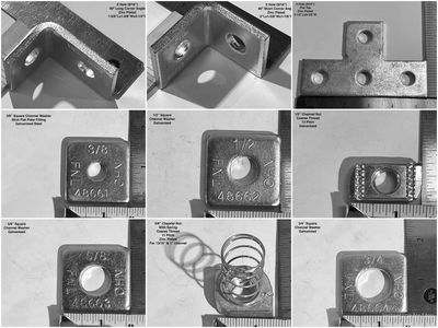 95%+ OFF! - New Unistrut Channel Hardware & Bracket Lot - Various Styles, Sizes and Finishes