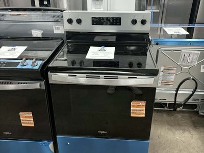 NEW WHIRLPOOL STAINLESS 4 ELEMENT ELECTRIC RANGE