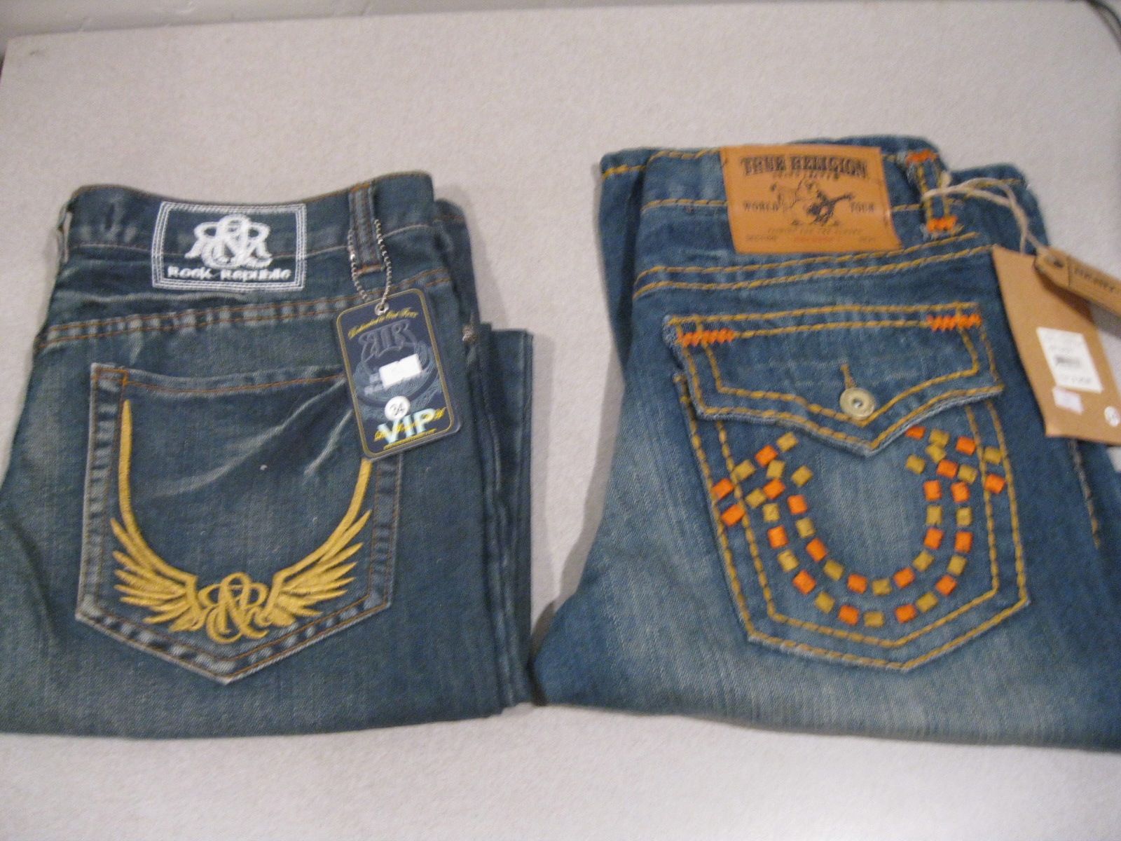 New Pair Of Rock Republic and True Religion Jeans 34