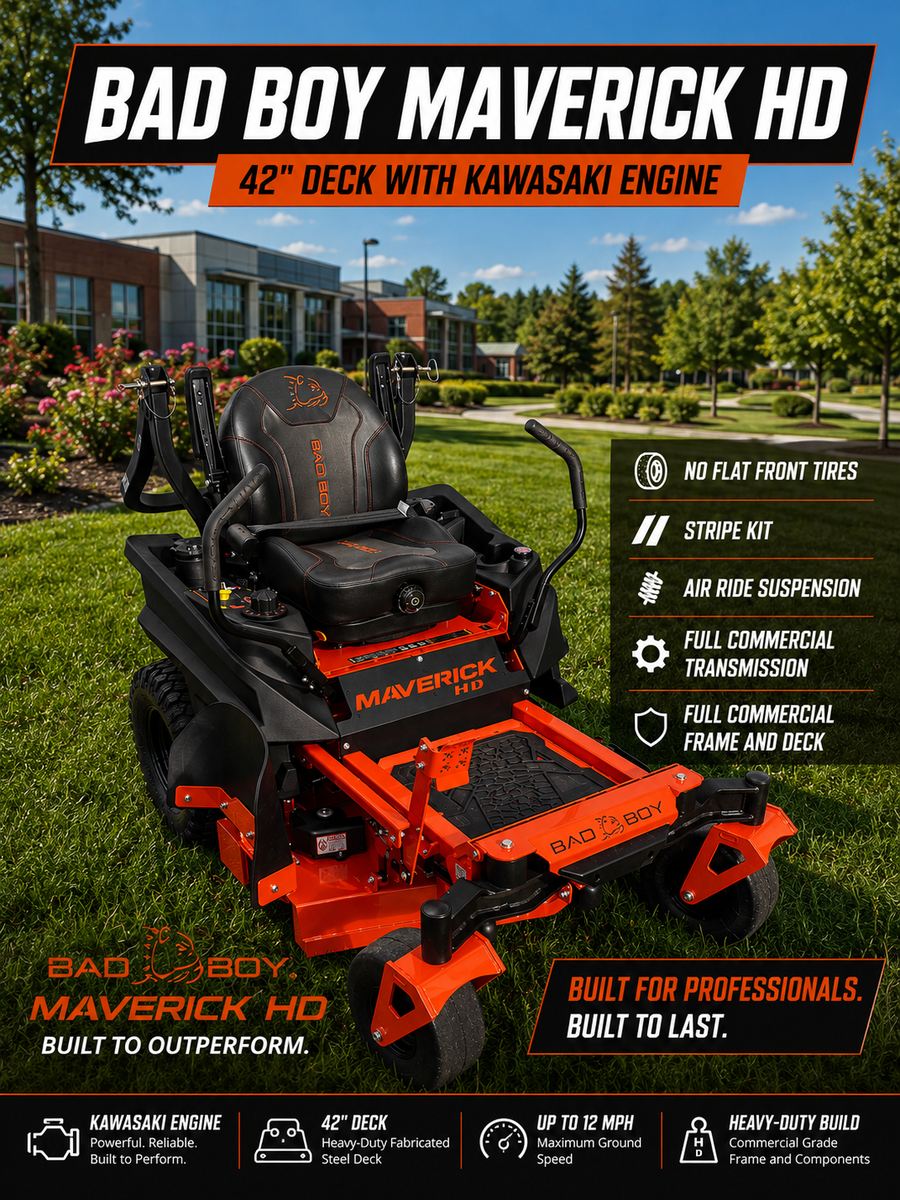 Bad Boy Maverick HD Mower 42" Deck W/Kawasaki Engine