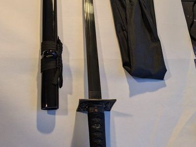 Ninja Katana Sword with Black Blade