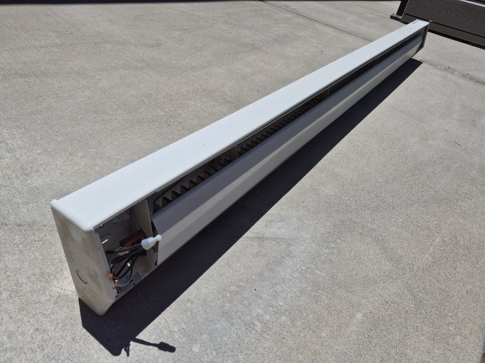 King Electrical Mfg. Co. 208/240V Baseboard Heater - White, 72" (6 ft) Long, 1500W