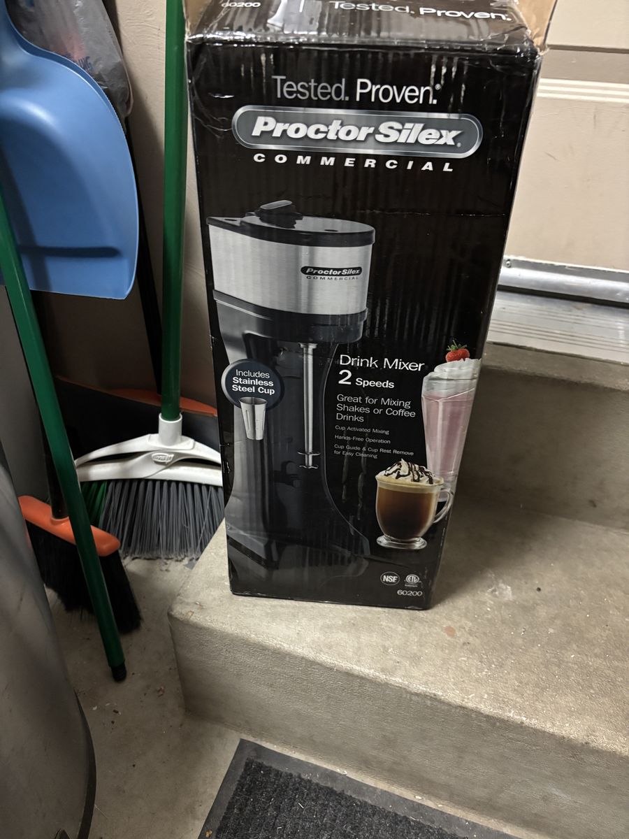 Proctor Silex Commercial 2-Speed Drink Mixer Model 60200 with Stainless Steel Cup