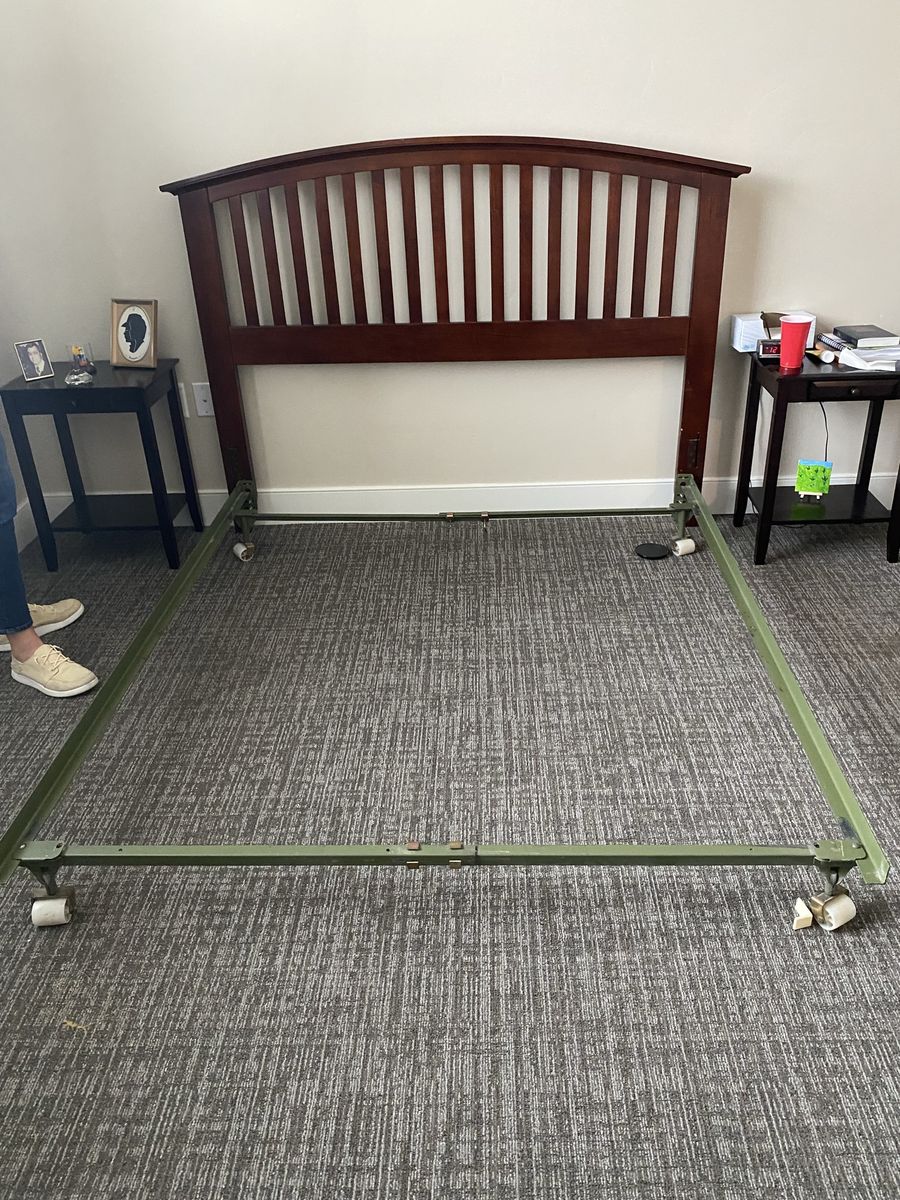 Queen Bed Headboard w/ box Spring