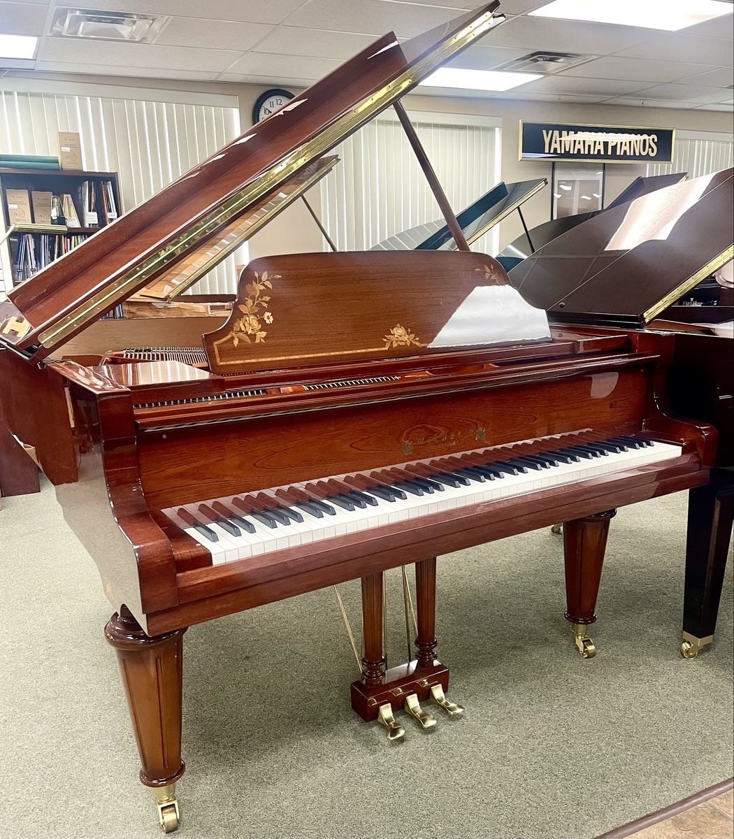 Wilhelm Schimmel W 180 Royal Intarsie Flora Grand Piano