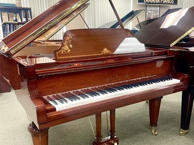 Wilhelm Schimmel W 180 Royal Intarsie Flora Grand Piano