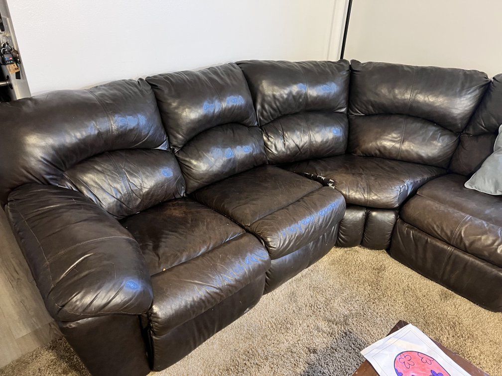 leather couch