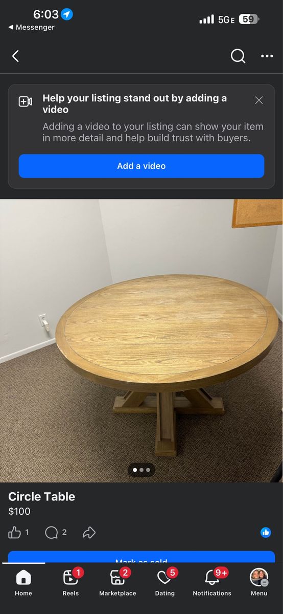 Pottery Barn Table