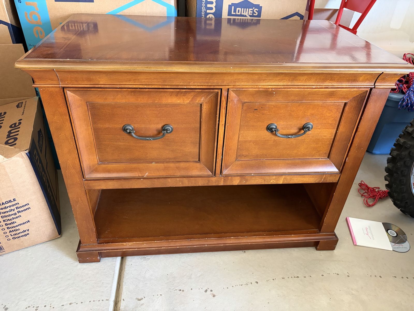 Study hutch with drawers for printer etc