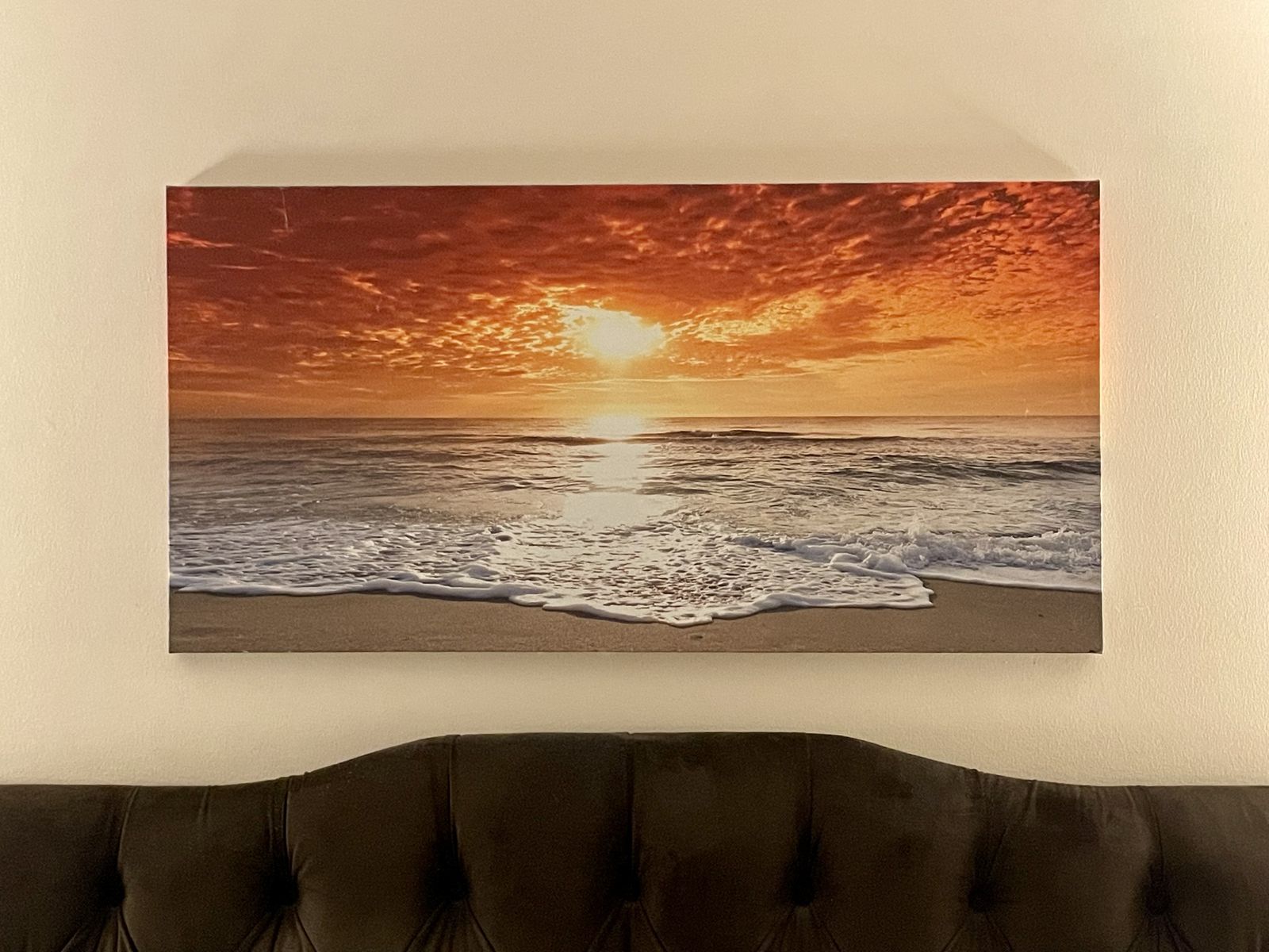 BEAUTIFUL OCEAN SUNSET CANVAS - Only $15 !!!