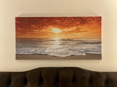 BEAUTIFUL OCEAN SUNSET CANVAS - Only $15 !!!