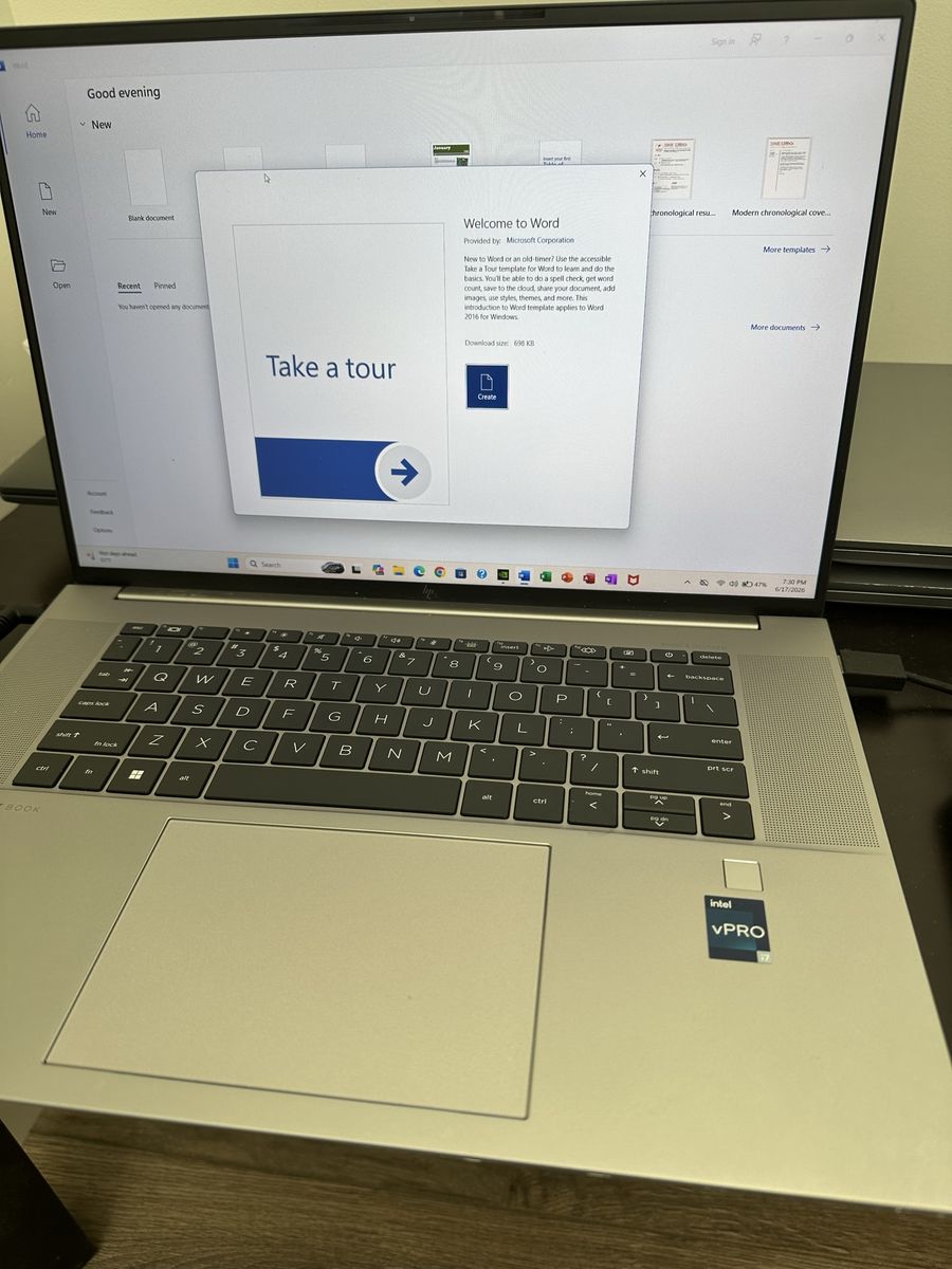 HP 15.6 inch Thin Laptop i7 Core 12th Gen 16 GB RAM 1 TB SSD NVIDIA RTX A2000