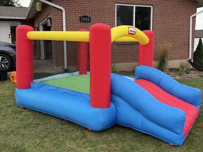 Little Tikes Jump 'n Slide Inflatable Bouncer with Blower
